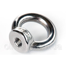 Гайка з кільцем М6х1.0 неіржавка А2 (пачка, кратно 10 шт.) APRO