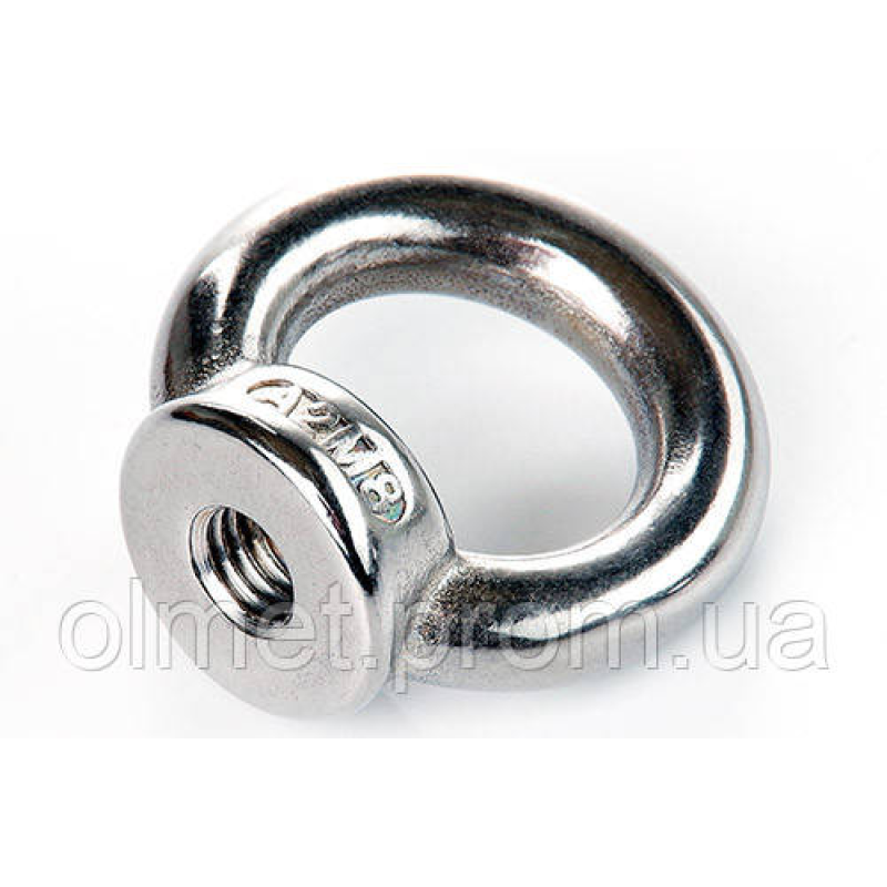 Гайка з кільцем М6х1.0 неіржавка А2 (пачка, кратно 10 шт.) APRO