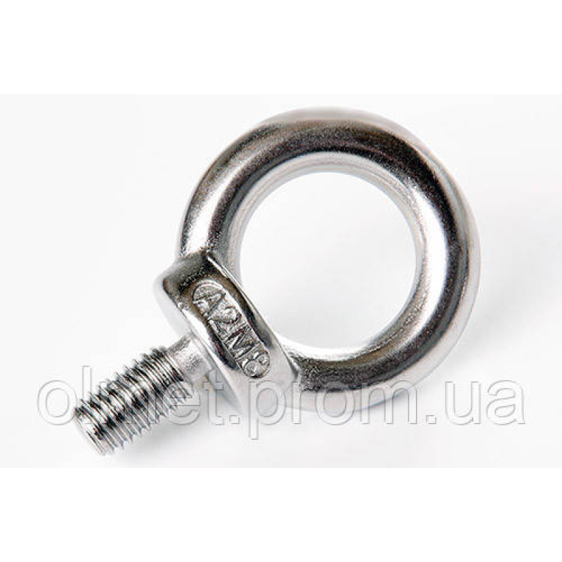 Болт із кільцем М6х1.0 неіржавкий А2 (пачка, красно 10 шт.) APRO