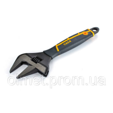 Ключ розвідний з тонкими губами CrV 0-32/215мм прогумований СИЛА