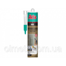 Силікон для душових кабін 100D 280 мл/340г прозорий Akfix