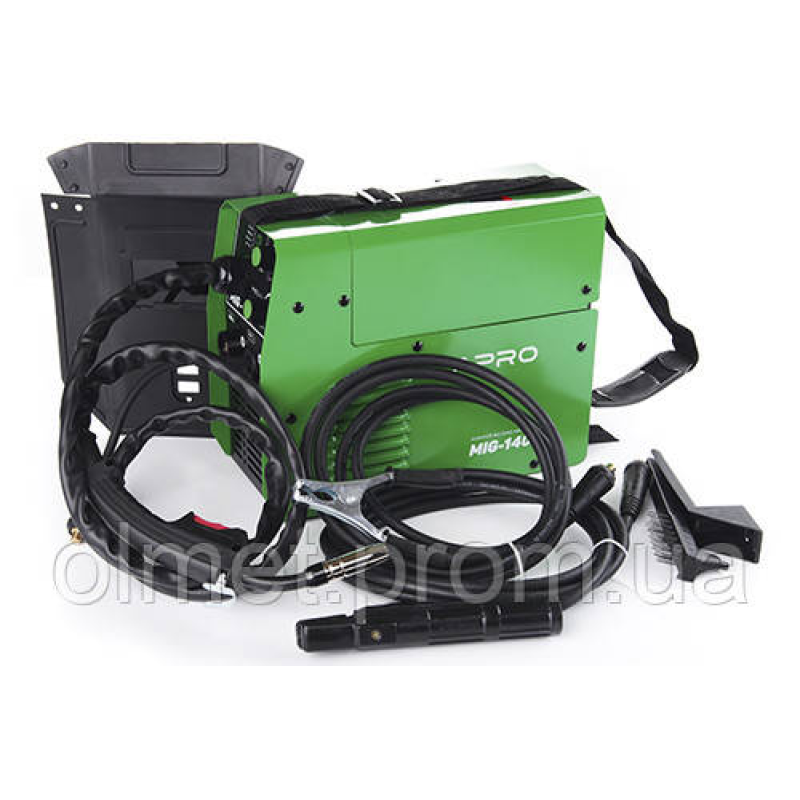 Зварювальний напівавтомат інверторний APRO MIG-140, 20-140А, ял.4 мм, н.0.8-1мм 1 кг 3+2.5+2 мм Зварювальний напівавтомат інверторний APRO MIG-140, 20-140А, ял.4 мм, н.0.8-1мм 1 кг 3+2.5+2 мм
