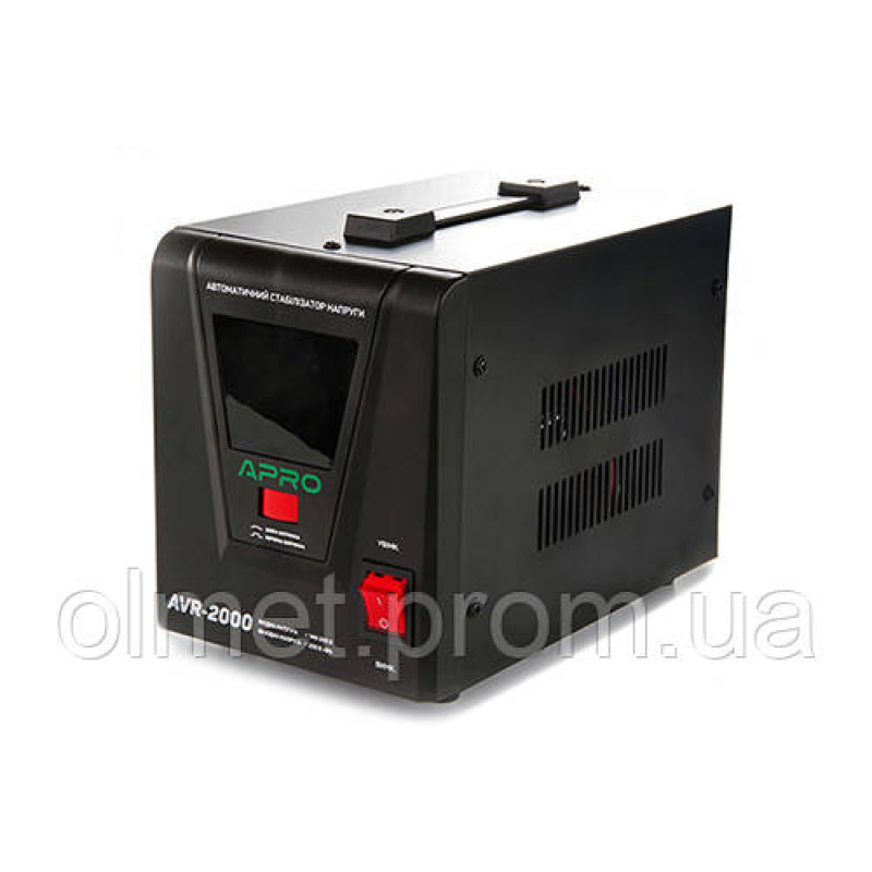 Стабілізатор напруги релейний AVR-2000, 1600 Вт APRO Стабілізатор напруги релейний AVR-2000, 1600 Вт APRO