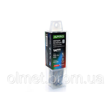 Свердло для металу кобальтове HSS-Co/M35 Ø 14.0 мм із хвостовиком Ø10 мм (тубус, разово 5 шт.) PRO PRO
