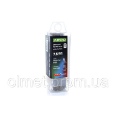 Свердло для металу кобальтове HSS-Co/M35 Ø 7.5 мм (тубус, раз 10 шт.) PRO APRO