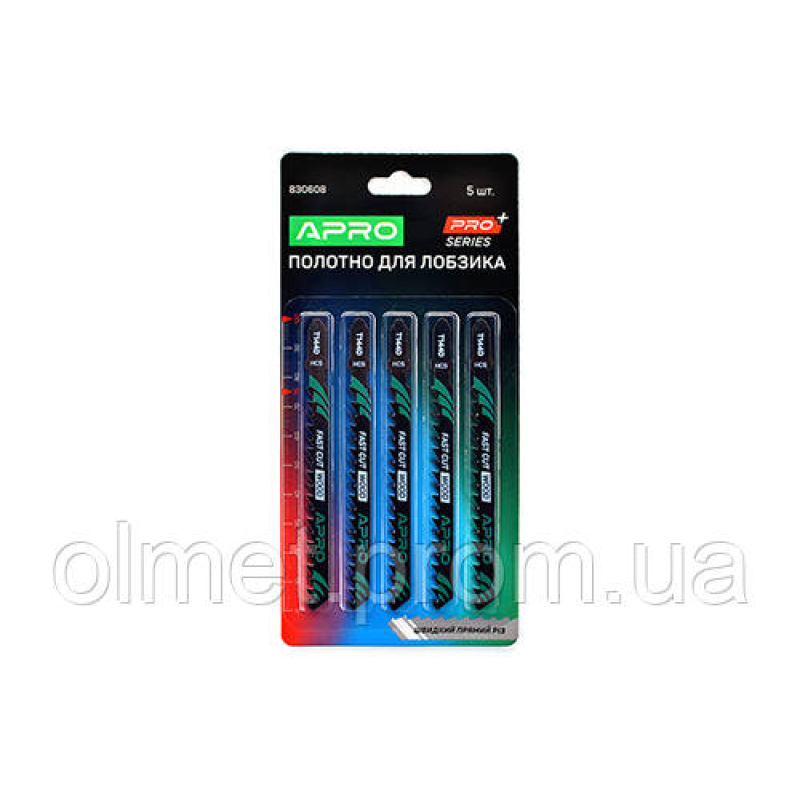 Полотно для лобзика (дерево) 100/75 мм 4 мм 6TPI швидкий прямий T144D APRO