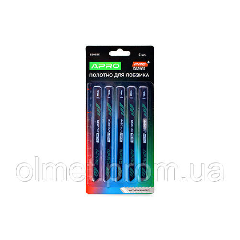 Полотно для лобзика (метал) 132/100 мм 1,2 мм 21TPI чистий прямий T318A APRO