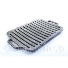 Решітка для гриля та барбекю чавунна з ручками 420х250 мм товщина 20 мм СІЛА
