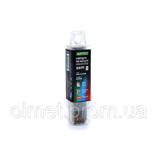 Свердло для металу кобальтове HSS-Co/M35 Ø 3.0 мм (тубус, красно 10 шт.) PRO APRO