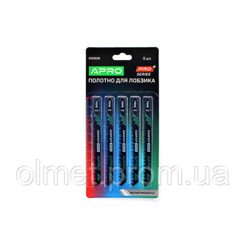 Полотно для лобзика (дерево) 100/75 мм 4 мм 6TPI швидкий прямий T101D APRO