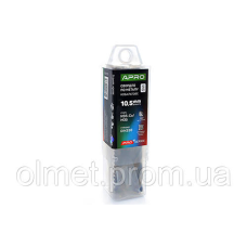 Свердло для металу кобальтове HSS-Co/M35 Ø 10.5 мм (тубус, раза 5 шт.) PRO APRO