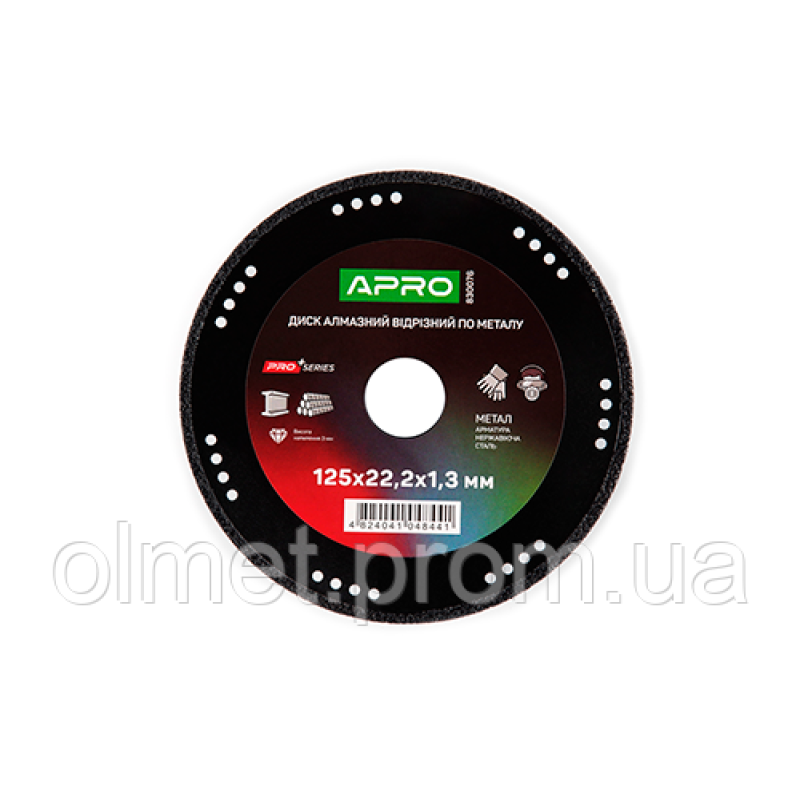 Диск алмазний для металу 125х1.3х22.2 APRO