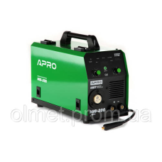 Зварювальний напівавтомат інверторний APRO MIG-200, 20-200А, ял.5 мм, н.0.8-1мм 5 кг 2.5+1.5+3 мм