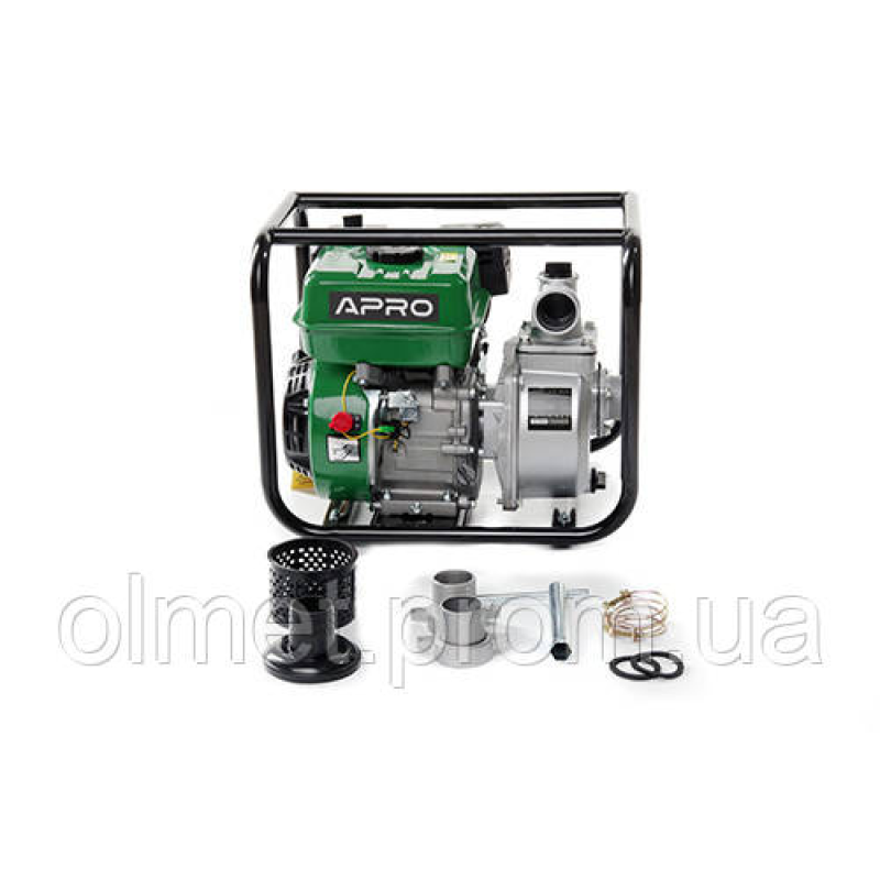 Мотопомпа WP-30 6.5к.с. 30 м³/год 27м бензинова 4-х тактн. APRO Мотопомпа WP-30 6.5к.с. 30 м³/год 27м бензинова 4-х тактн. APRO