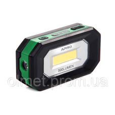 Прожектор світлодіодний акумуляторний 5 Вт 500 Лм (Li-ion 2000 мА·год) APRO