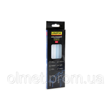 Клей стрижневий прозорий 11.0х200мм 6 шт (коробок) UNIFIX