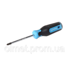 Викрутка хрестова гумова ручка CrV PZ2x100 (Pozidriv) APRO