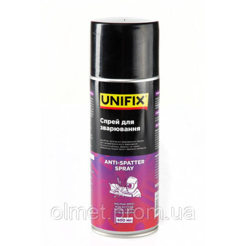 Спрей проти бризок зварювання 400 мл UNIFIX Спрей проти бризок зварювання 400 мл UNIFIX