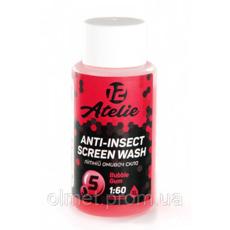 Омивач літній коцентрат з ароматом Бабл Гам 50мл 12 Atelie Омивач літній коцентрат з ароматом Бабл Гам 50мл 12 Atelie