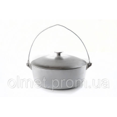 Котел алюмінієвий із кришкою і дужкою 255 мм 4 л СІЛА