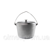 Котел алюмінієвий із кришкою і дужкою 300 мм 12 л СІЛА