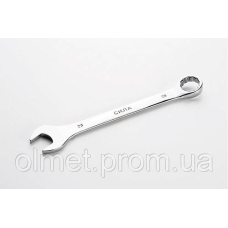 Ключ ріжково-накидний полірований CrV 28 мм СИЛА