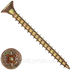 Саморіз універсальний 3,0*25 з потайною головкою цинк жовтий (ящ 15000 шт.) APRO