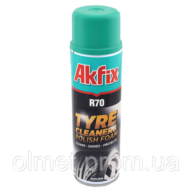Спрей-піна для очищення та полірування шин R70 500 мл Akfix