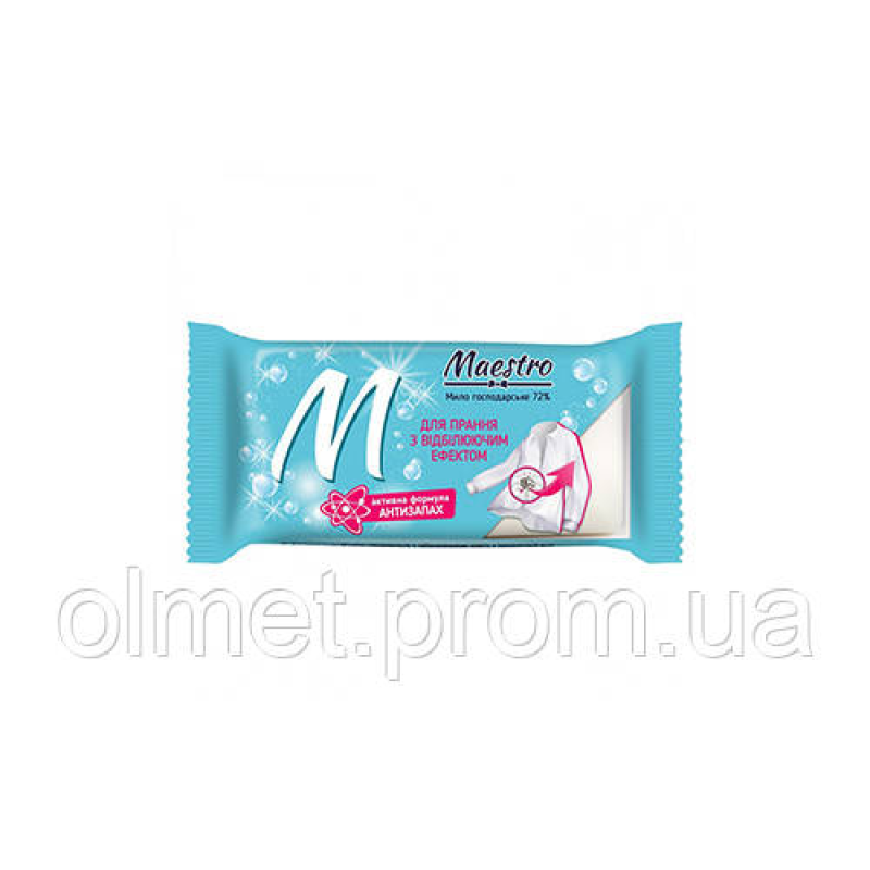 Милогосподарська тверда біла 72% Maestro для прання з відбілювальним ефектом 125 г Милогосподарська тверда біла 72% Maestro для прання з відбілювальним ефектом 125 г