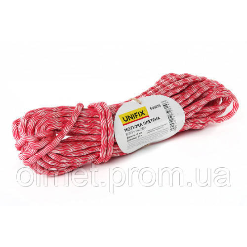 Мотузка плетена візерункова 8 мм 20 м UNIFIX