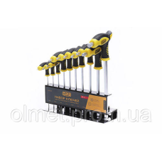 Набір ключів шестигранних 2,5-10 мм (10 шт.) Т-подібних СИЛА