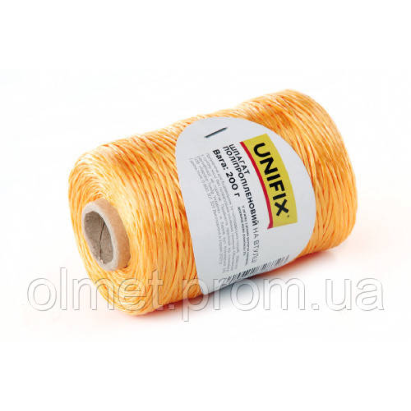 Шпагат поліпропіленовий 200 г на втулці UNIFIX