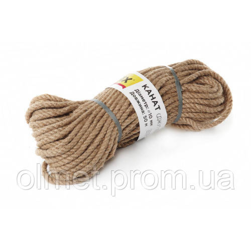 Канат (джут 100%) 10 мм 50 м UNIFIX