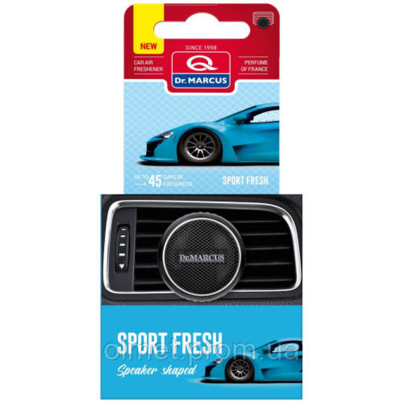 Ароматизатор Speaker Shaped 50 на дефлектор Спорт (Sport Fresh) 10 г Dr.Marcus Ароматизатор Speaker Shaped 50 на дефлектор Спорт (Sport Fresh) 10 г Dr.Marcus
