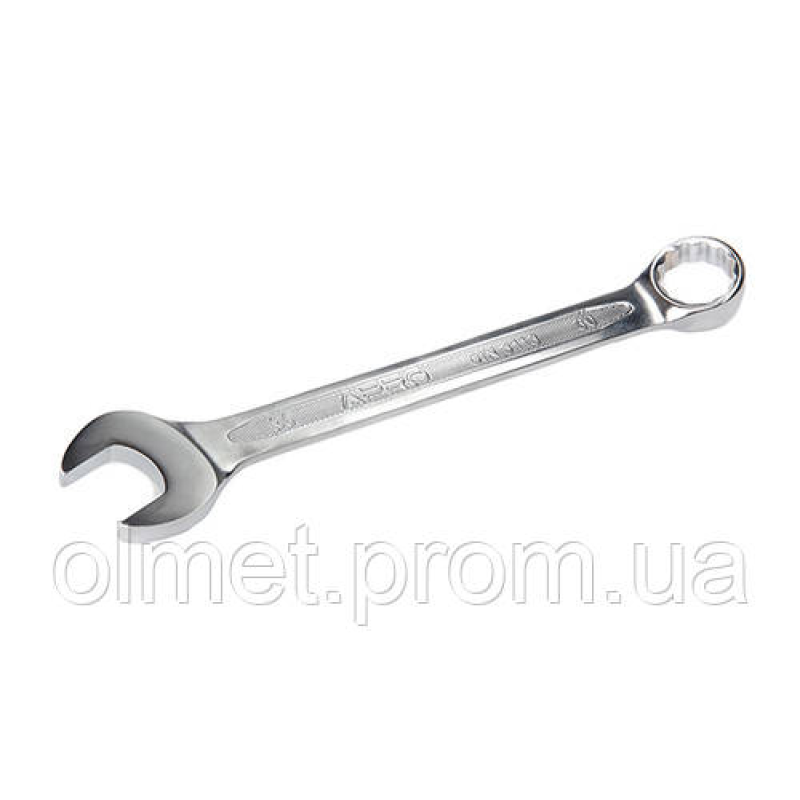 Ключ ріжково-накидний CrV 30 мм (холодний штамп DIN3113) APRO Ключ ріжково-накидний CrV 30 мм (холодний штамп DIN3113) APRO