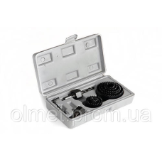 Набір кільцевих пил 11 предметів, глибина 25мм (19/22/29/32/38/44/51/64) APRO