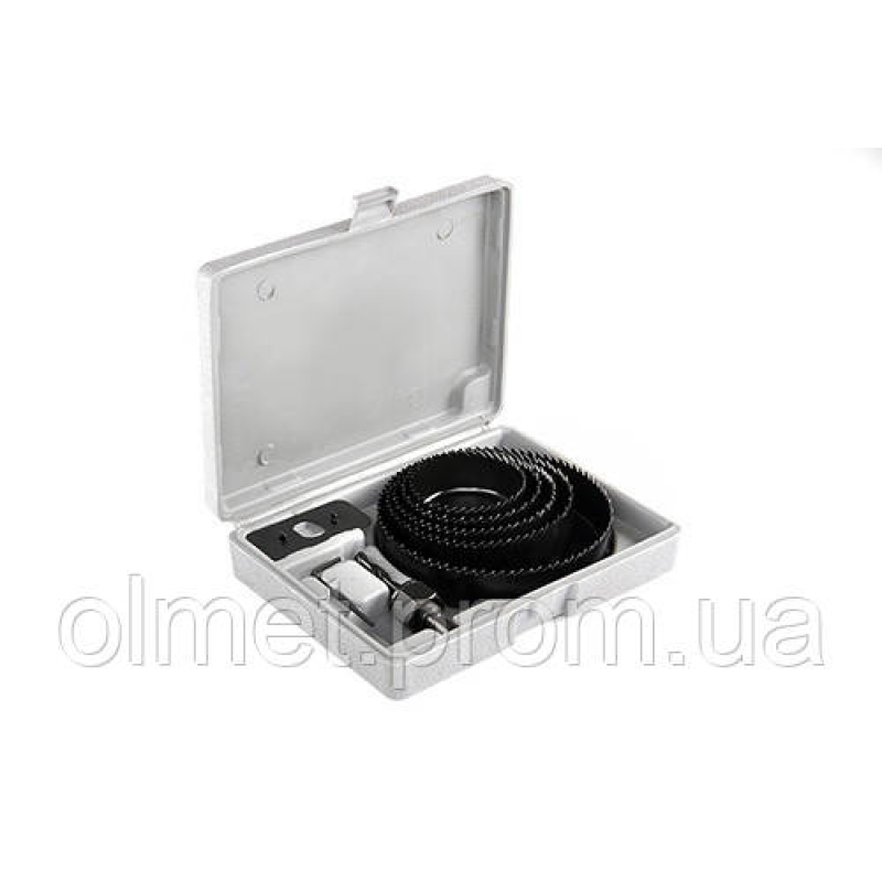 Набір кільцевих пил 8 предметів , глибина 25мм (64/76/89/102/127) APRO Набір кільцевих пил 8 предметів , глибина 25мм (64/76/89/102/127) APRO