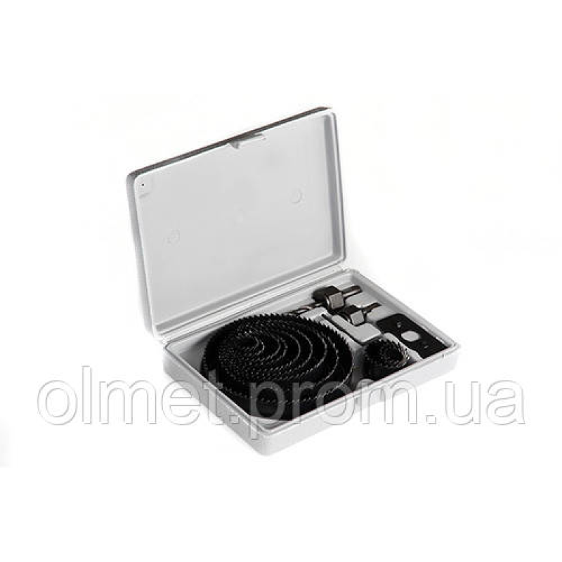 Набір кільцевих пил 16 предметів , глибина 25мм (19/22/25/28/38/44/51/64/76/89/102/127) APRO Набір кільцевих пил 16 предметів , глибина 25мм (19/22/25/28/38/44/51/64/76/89/102/127) APRO