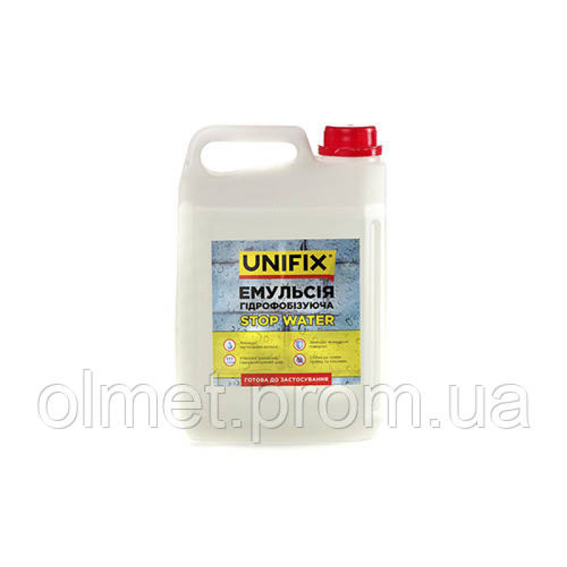Емульсія гідрофобізувальна 5 кг UNIFIX Емульсія гідрофобізувальна 5 кг UNIFIX