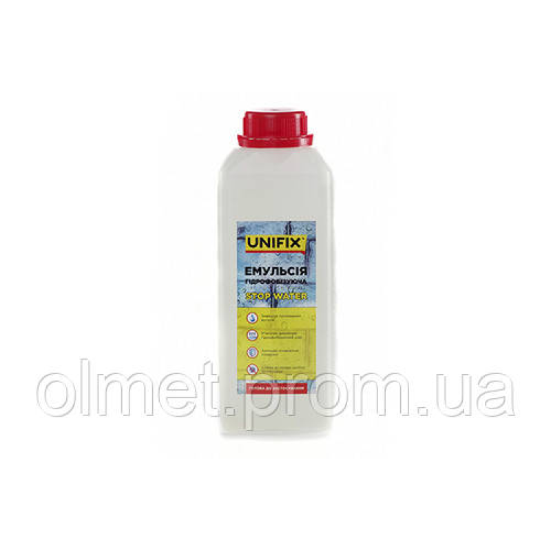 Емульсія гідрофобізувальна 1 кг UNIFIX Емульсія гідрофобізувальна 1 кг UNIFIX