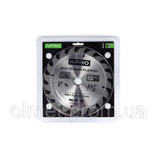 Диск пиляльний для дерева 180х22,2 (20)х20Т APRO