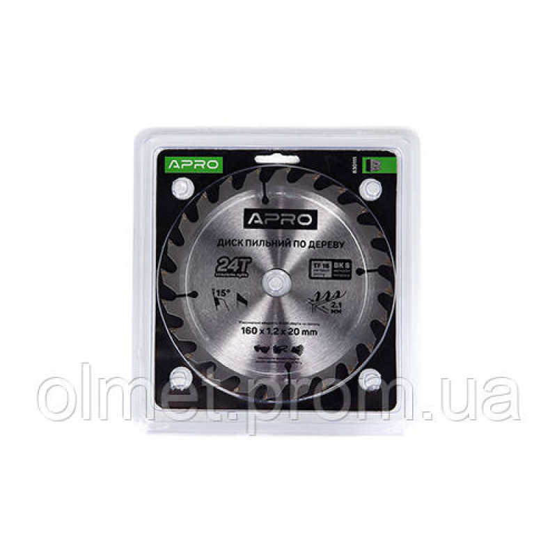 Диск пильний по дереву 160х20х24Т APRO Диск пильний по дереву 160х20х24Т APRO