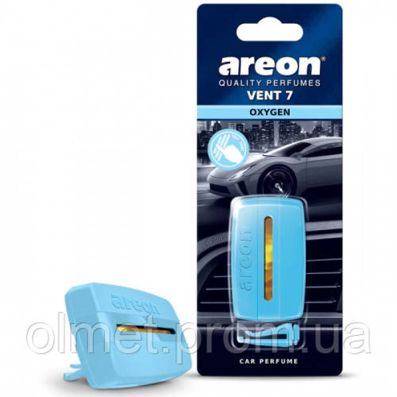 Ароматизатор VENT 7 на дефлектор Кисень (Oxygen) Areon Ароматизатор VENT 7 на дефлектор Кисень (Oxygen) Areon