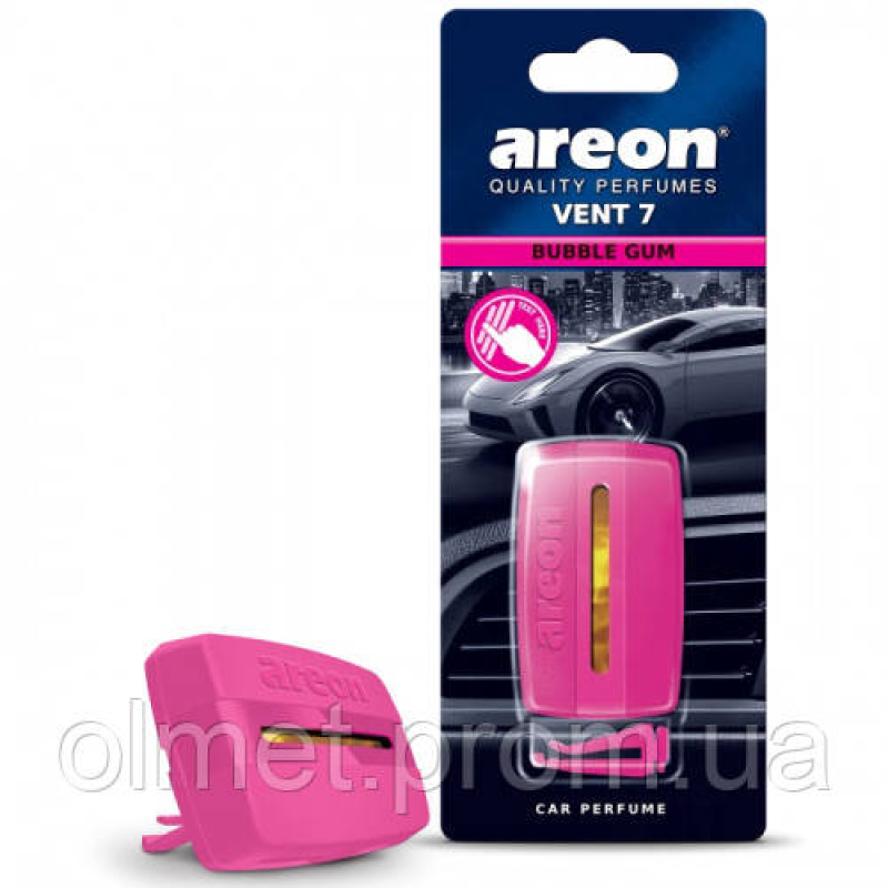 Ароматизатор VENT 7 на дефлектор Бабл Гам (Bubble Gum) Areon Ароматизатор VENT 7 на дефлектор Бабл Гам (Bubble Gum) Areon
