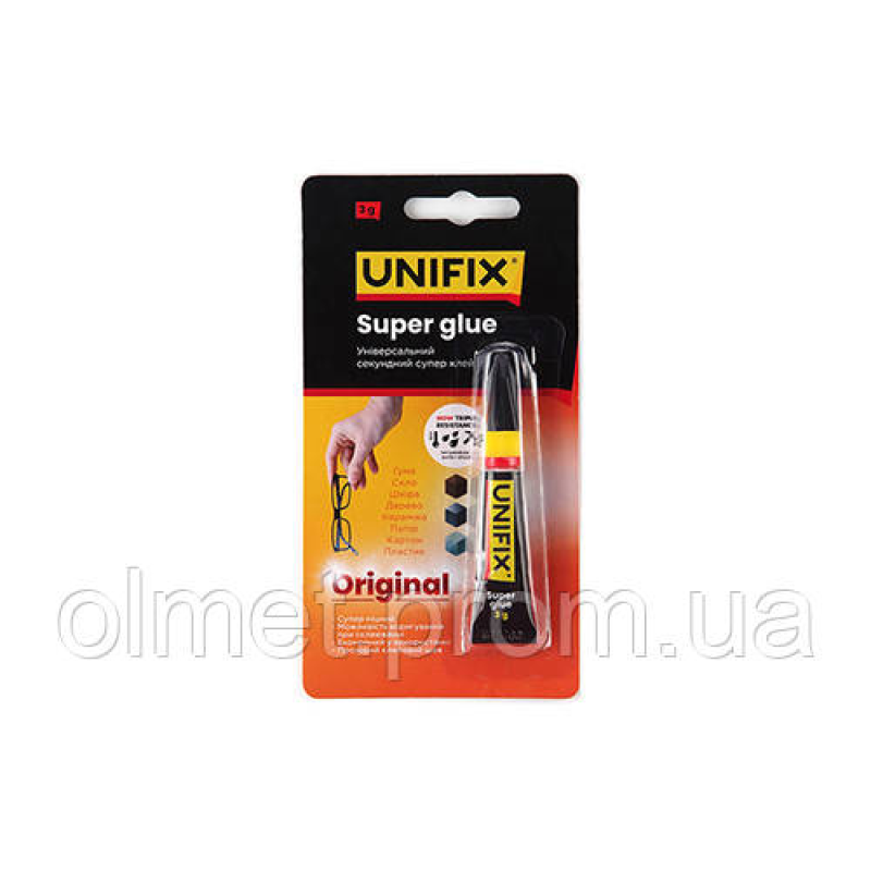 Суперклей 3 г UNIFIX