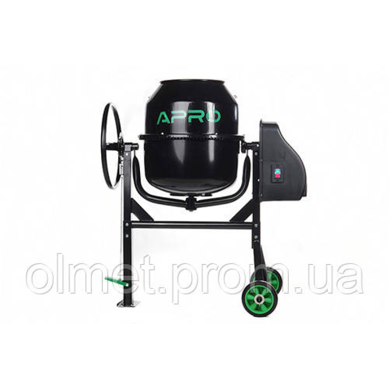Бетонозмішувач СМ-120 28-30об/хв. 550 Вт, 120 л (вінець із чавуну) APRO Бетонозмішувач СМ-120 28-30об/хв. 550 Вт, 120 л (вінець із чавуну) APRO