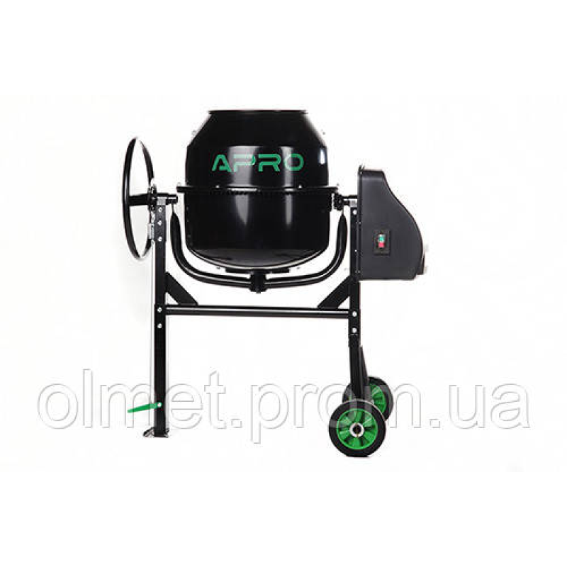 Бетонозмішувач СМ-140 28-30об/хв. 550 Вт, 140 л (вінець із чавуну) APRO
