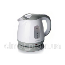 Електрочайник EK-01PWG 1 л, 900-1100 Вт, корпус пластик, біло-сірий Metec
