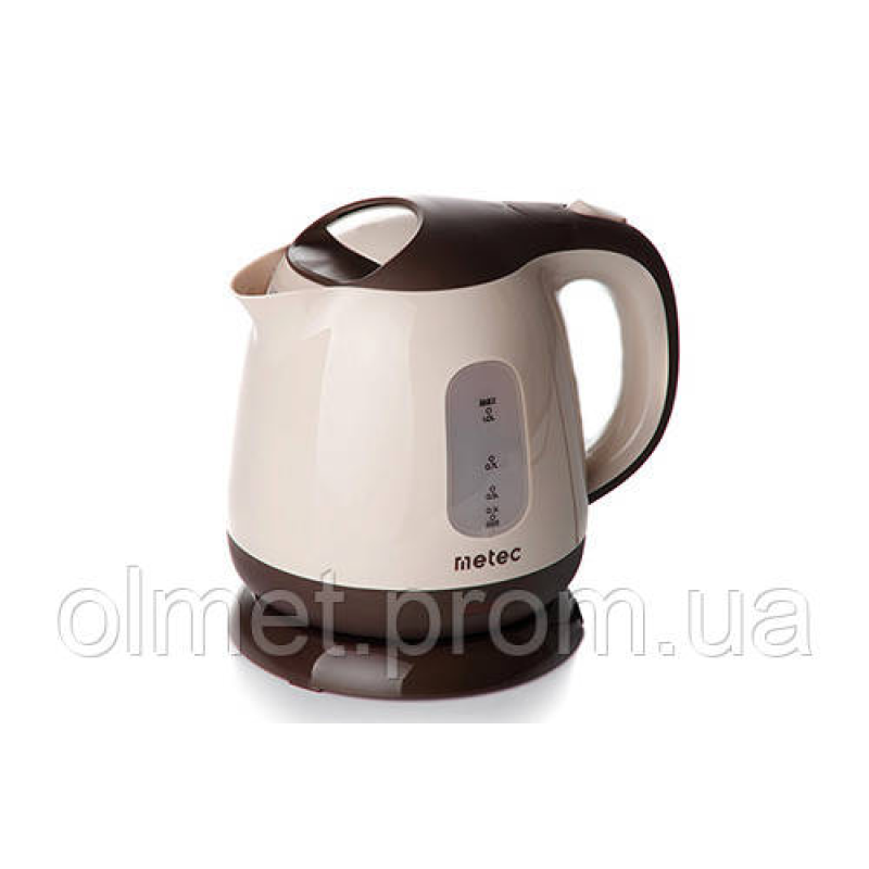 Електрочайник EK-01PBC 1л, 900-1100 Вт, корпус пластик, кавовий Metec Електрочайник EK-01PBC 1л, 900-1100 Вт, корпус пластик, кавовий Metec