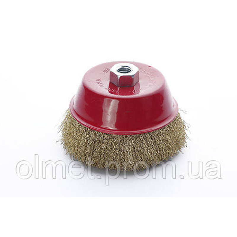 Щітка чаша латуновий дріт 125 мм (УШМ) APRO Щітка чаша латуновий дріт 125 мм (УШМ) APRO
